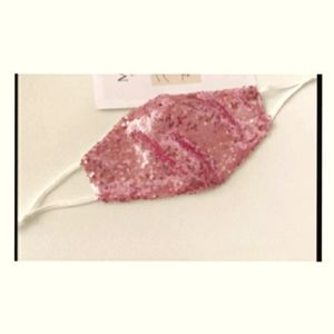 💥New Rose Pink Glitter Sequin Mask